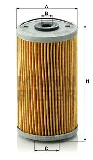 Filtr oleju h 614 n MERCEDES-BENZ T2 MANN-FILTER
