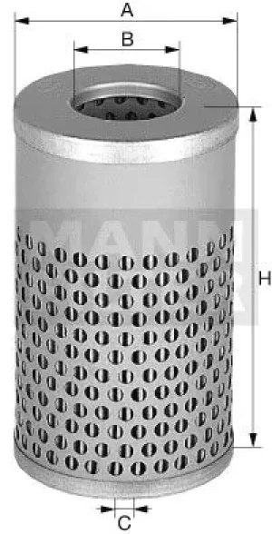 Filtr hydrauliczny skrzyni biegów h 617 n DEUTZ-FAHR D07 MANN-FILTER