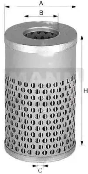 Filtr hydrauliczny skrzyni biegów h 617 n FIAT Series 180 MANN-FILTER