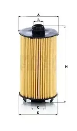 Filtr oleju hu 12 007 x CASE IH STEIGER MANN-FILTER