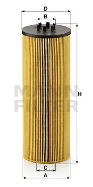 Filtr oleju hu 12 140 x MERCEDES-BENZ TOURISMO (O 350) MANN-FILTER