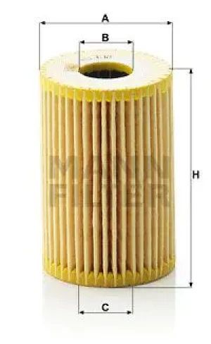 Filtr oleju hu 610 x MERCEDES-BENZ VANEO 414 MANN-FILTER