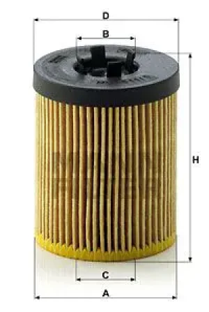 Filtr oleju hu 611/1 x SAAB 45172 MANN-FILTER