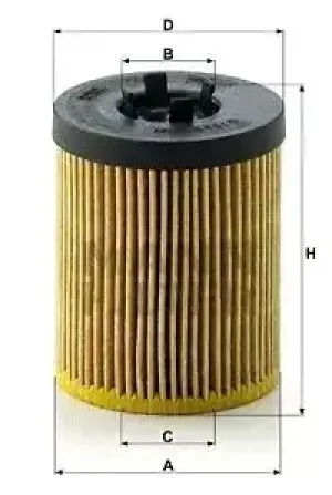Filtr oleju hu 611/1 x OPEL ASTRA G MANN-FILTER