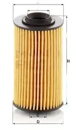 Filtr oleju hu 69/3 x OPEL VECTRA C MANN-FILTER