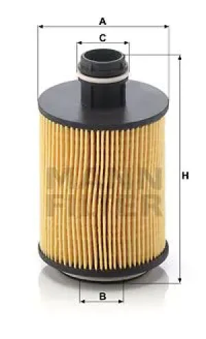 Filtr oleju hu 7004/1 x SAAB 44077 II MANN-FILTER