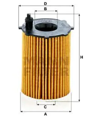 Filtr oleju hu 7006 z FIAT PANDA MANN-FILTER