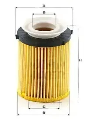 Filtr oleju hu 711/6 z MERCEDES-BENZ GLK X204 MANN-FILTER