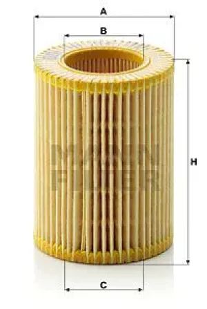 Filtr oleju hu 714 x HYUNDAI MATRIX MANN-FILTER
