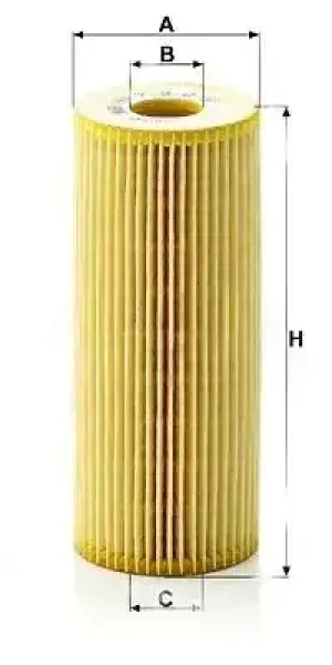 Filtr oleju hu 726/2 x VW CRAFTER MANN-FILTER