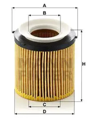 Filtr oleju hu 8002 x kit BMW 5 F10 MANN-FILTER