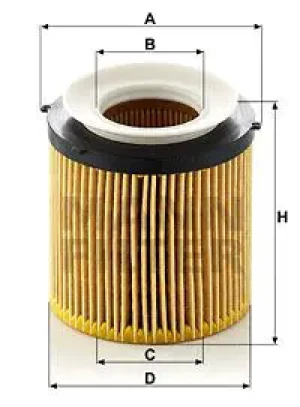 Filtr oleju hu 8002 y BMW X1 E84 MANN-FILTER