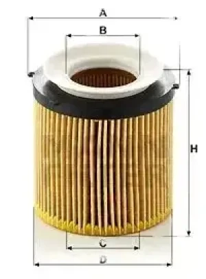 Filtr oleju hu 8002 y BMW 5 F10 MANN-FILTER