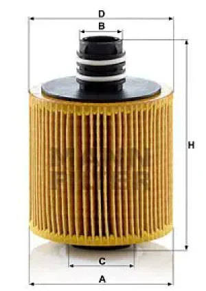 Filtr oleju hu 8006 z JEEP COMPASS II MANN-FILTER