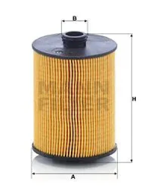 Filtr oleju hu 8009 z VW TOUAREG II MANN-FILTER
