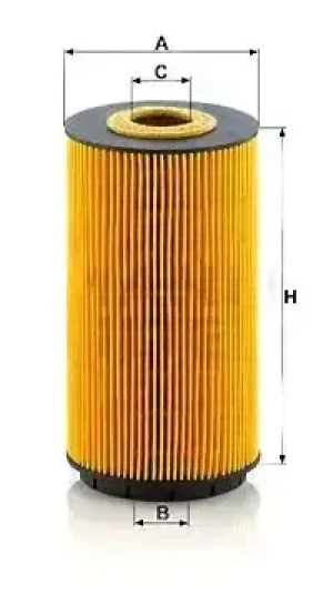 Filtr oleju hu 8010 z VW TOUAREG I MANN-FILTER