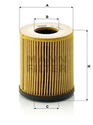 Filtr oleju hu 816/2 x JEEP RENEGADE MANN-FILTER