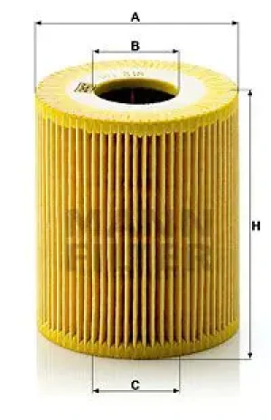 Filtr oleju hu 818 x BMW 5 E39 MANN-FILTER