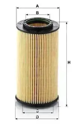 Filtr oleju hu 824 x HYUNDAI SONATA V MANN-FILTER