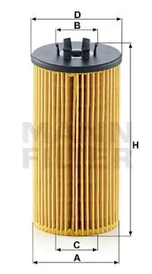 Filtr oleju hu 835/1 z AUDI A6 C6 MANN-FILTER