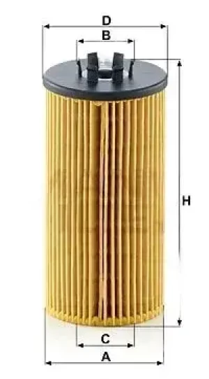 Filtr oleju hu 835/1 z AUDI A4 B6 MANN-FILTER
