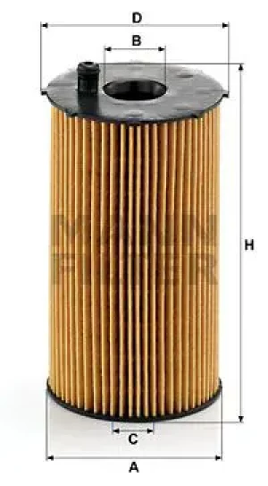 Filtr oleju hu 934/1 x PEUGEOT 407 MANN-FILTER