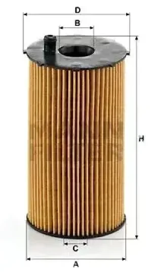 Filtr oleju hu 934/1 x CITROËN C5 III MANN-FILTER