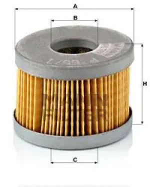 3.5 4x4 Filtr paliwa p 65/1 x LAND ROVER 110/127 MANN-FILTER