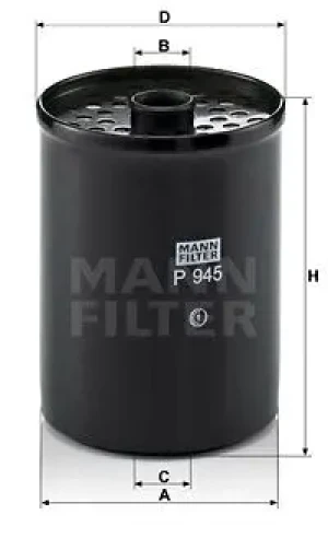 1.6 D Filtr paliwa p 945 x RENAULT 9 MANN-FILTER