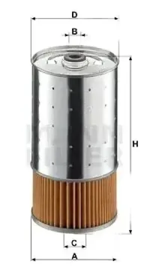 Filtr oleju pf 1050/1 n MERCEDES-BENZ KLASA G W461 MANN-FILTER