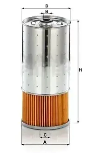 Filtr oleju pf 1055/1 x MERCEDES-BENZ T2/LN1 Skrzynia MANN-FILTER