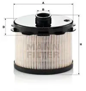 1.9 D Filtr paliwa pu 1021 x CITROËN XSARA MANN-FILTER