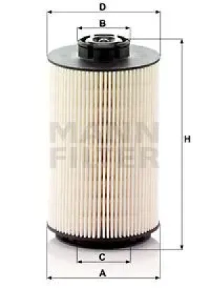 8700 Filtr paliwa pu 1058/1 x VOLVO 8700 MANN-FILTER