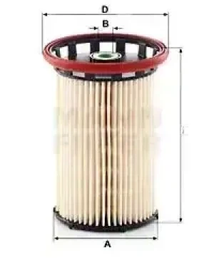 3.0 V6, 4.2 V8 Filtr paliwa VW TOUAREG II MANN-FILTER
