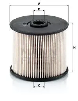 2.0 JTD, 2.2 JTD Filtr paliwa pu 830 x FIAT ULYSSE MANN-FILTER