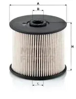 2.0 HDI Filtr paliwa pu 830 x PEUGEOT EXPERT MANN-FILTER