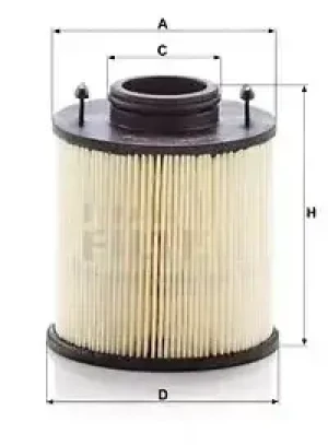 Filtr mocznikowy adblue u 620/4 y kit VAN HOOL A-Serie MANN-FILTER