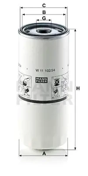 Filtr oleju VOLVO A MANN-FILTER