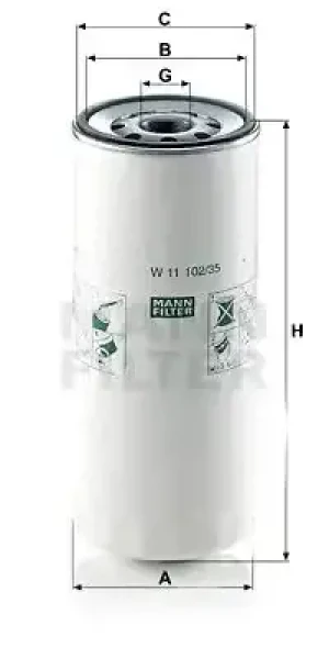 Filtr oleju RENAULT TRUCKS MAJOR MANN-FILTER