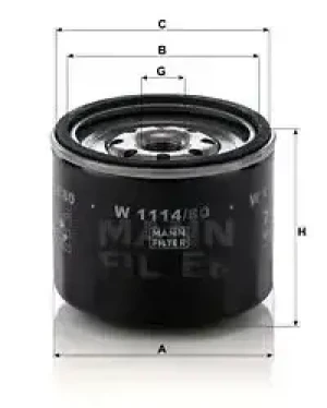 Filtr oleju MAZDA E MANN-FILTER