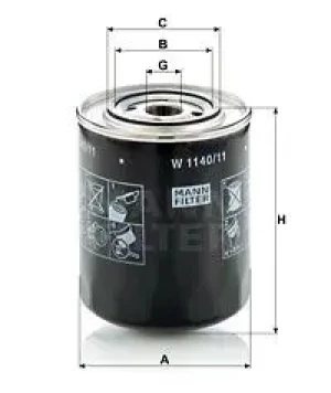Filtr oleju MASSEY FERGUSON MF 6600 MANN-FILTER