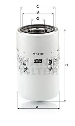 Filtr oleju DAF 75 CF MANN-FILTER
