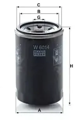 Filtr oleju z zaworem zwrotnym ALFA ROMEO GIULIETTA MANN-FILTER