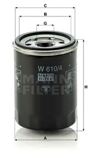 Filtr oleju NISSAN MICRA III MANN-FILTER
