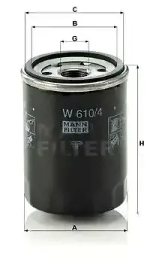 Filtr oleju NISSAN PRIMERA I MANN-FILTER