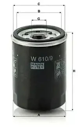 Filtr oleju z zaworem zwrotnym TOYOTA AVENSIS Kombi (_T22_) MANN-FILTER