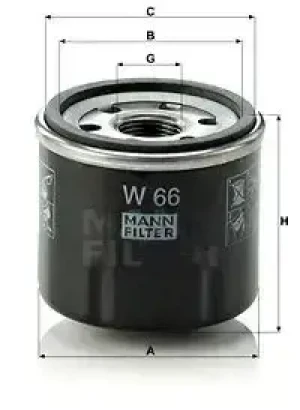 W 66 MANN-FILTER Filtr oleju
