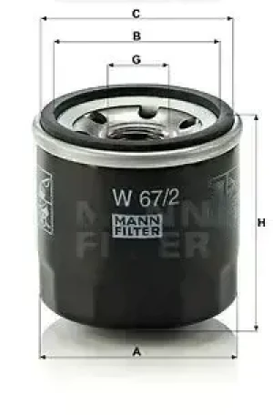 Filtr oleju z zaworem zwrotnym CHEVROLET AVEO I MANN-FILTER