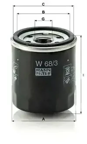 Filtr oleju TOYOTA COROLLA E15 MANN-FILTER