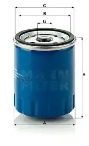 Filtr oleju CITROËN AXEL MANN-FILTER